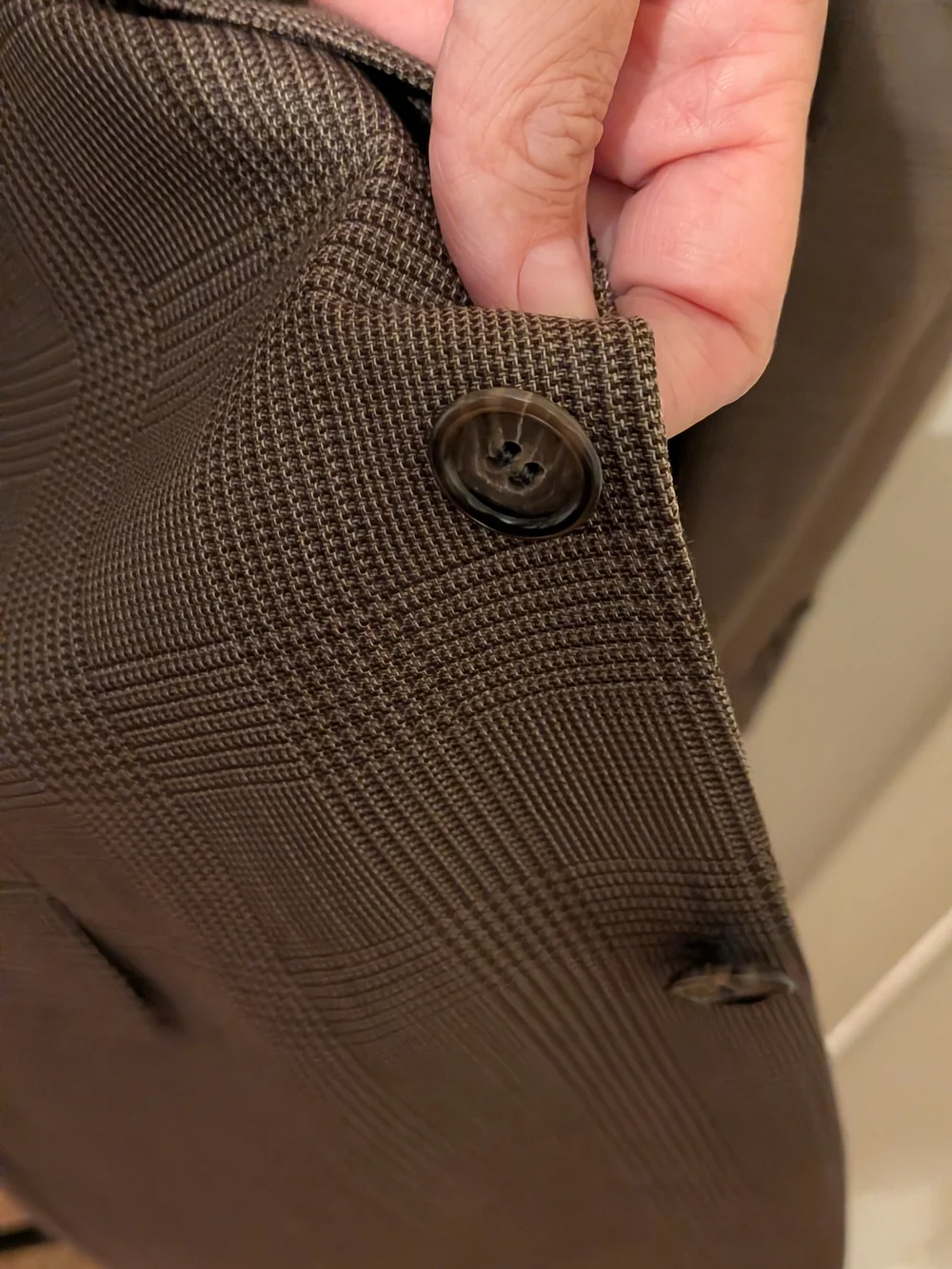 Men's Brown Glen Plaid Blazer